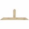 Ekena Millwork Portland Rough Sawn Timber Gable Bracket, Douglas Fir, 72"W x 27"H x 4"D x 6"F, 9/12 Pitch GBW072X27X0406POR00RDF - alternate 1